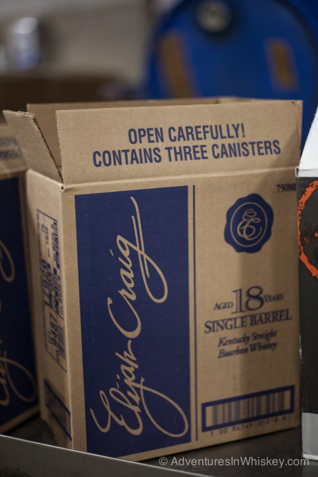 I spy a box of Elijah Craig 18 Year Old Bourbon. Expect to see it on shelves this fall.