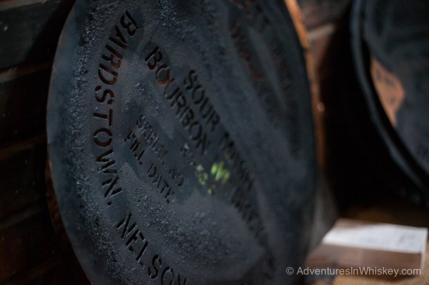 One of the stencils used for adding barrel information to each barrel.