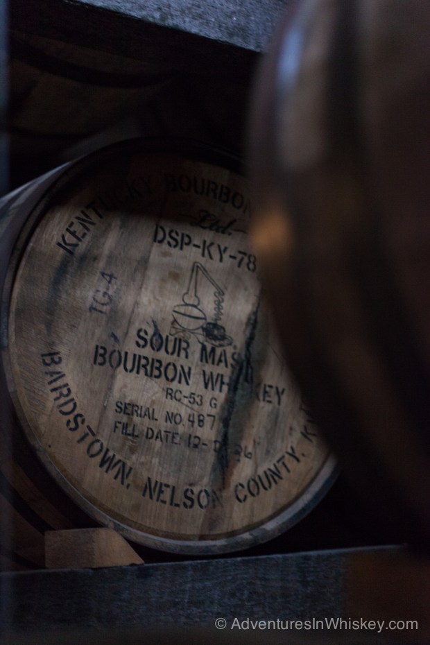 One of the many barrels aging at Willett.