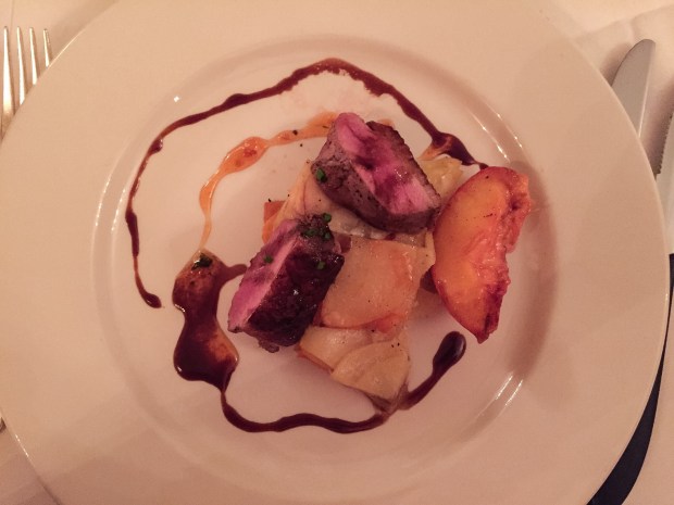 Cypress & Sugarcane Smoked Breast of Duck, paired with Brora 37 year.